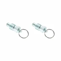 M6 M8 M10 M12 Goupille d'indexage rétractable courte en acier au carbone zingué bleu avec languette de traction et vis de verrouillage Factorysale