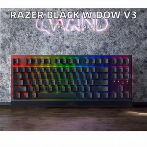 <span class=keywords><strong>Clavier</strong></span> de jeu mécanique <span class=keywords><strong>Razer</strong></span> <span class=keywords><strong>Black</strong></span> <span class=keywords><strong>Widow</strong></span> Spider V3 compétitif 87 touches en langue anglaise - Product Image 2