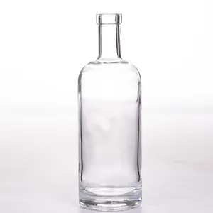 700ml Clear Glass Long Neck Oregon Liquor Bottle 21.5 mm Bar Top Neck Flint Glass Bottle for Non-alcoholic Beverages