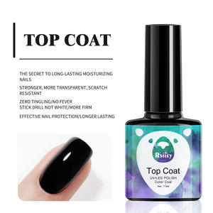 Vernis à ongles <span class=keywords><strong>semi</strong></span>-permanent 7 ml, <span class=keywords><strong>base</strong></span> <span class=keywords><strong>coat</strong></span> et <span class=keywords><strong>top</strong></span> <span class=keywords><strong>coat</strong></span> sans essuyage, gel de conception, primer, séchage à l'air, améliorant, vernis, outil de nail art UV LED - Product Image 5