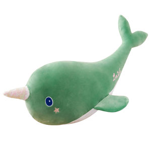 Super Soft Cute Cartoon Unicorn Long <strong>Whale</strong> <strong>Plush</strong> <strong>Toy</strong> With PP Cotton Filling Sleeping Pillow Custom Sizes MEIWEN Brand Unisex - Product Image 1