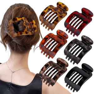 Nouvelle pince <span class=keywords><strong>à</strong></span> cheveux carrée avec griffe en forme d'arc en matériau PC transfrontalier <span class=keywords><strong>à</strong></span> la tête arrière - Product Image 1