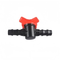 Robinet à boisseau sphérique en plastique 16PE pour tuyau d'eau, connecteur de tuyauterie, irrigation de serre, coupure d'eau chaude