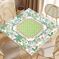 Tapis de Mahjong de Luxe Moderne Premium, Pliable, Lavable, Silencieux, Carré, avec Sac de Rangement, 33 Pouces, en Caoutchouc, pour le Divertissement