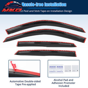 Déflecteurs d'air en acrylique style Mugen pour Honda Civic berline 22-26, 4 pièces - Product Image 5