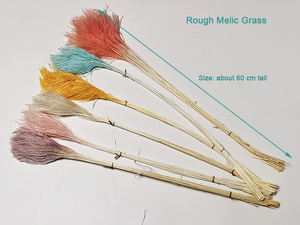 ZanTe-flores decorativas para boda, paquete de 20 tallos de flores, Pogonatherum cronitum grass para decoración de jarrones, venta al por mayor, 2022 - Product Image 2