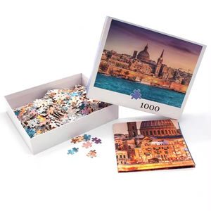 Boîte de puzzle en carton de haute qualité, faible MOQ, image personnalisée, puzzle de 1000 pièces, puzzle pour adultes, rompecabezas - Product Image 1