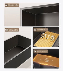 High Quality Bathroom <strong>Kitchen</strong> Bedroom Living Black 304 Stainless Steel Waterproof <strong>Shower</strong> Niche Single Double Recess <strong>Shower</strong> Niche - Product Image 3