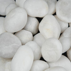 Kerikil Putih Salju Batu Sungai Alami Dipoles Ramah Lingkungan Tahan Lama Dekoratif untuk Lanskap Taman Kerikil Dekoratif - Product Image 1