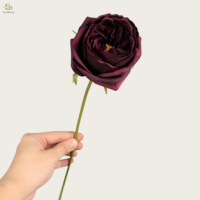 Livraison Rapide, Vente en Gros d'Usine, Roses Artificielles Réalistes Austin pour la Décoration de la Maison, Idéales pour le Nouvel An Chinois et Noël