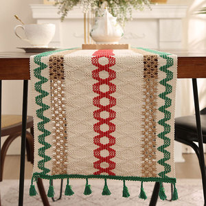 Camino <span class=keywords><strong>de</strong></span> <span class=keywords><strong>mesa</strong></span> rústico <span class=keywords><strong>de</strong></span> granja crema marrón macramé <span class=keywords><strong>arpillera</strong></span> borlas bordadas <span class=keywords><strong>caminos</strong></span> <span class=keywords><strong>de</strong></span> <span class=keywords><strong>mesa</strong></span> <span class=keywords><strong>de</strong></span> comedor para fiestas <span class=keywords><strong>de</strong></span> Navidad verano - Product Image 5