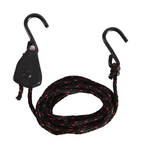 Sangles d'arrimage <span class=keywords><strong>à</strong></span> <span class=keywords><strong>cliquet</strong></span> de 1/8 pouce, 2 m, avec crochets en acier, capacité de 34 kg, résistance <span class=keywords><strong>à</strong></span> la rupture de 68 kg - Product Image 6