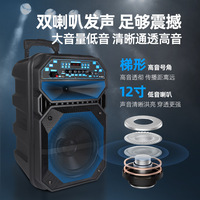 N-612 baru 12 inci gigi biru isi ulang besar buatan Tiongkok mikrofon portabel dan Speaker Harga untuk luar ruangan