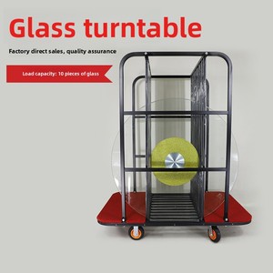 Carrello portaoggetti girevole in vetro temperato per hotel, tavolo <span class=keywords><strong>da</strong></span> <span class=keywords><strong>pranzo</strong></span>, carrello per la raccolta e il trasporto, carrello salva-lavoro per sedie con ruote universali - Product Image 3
