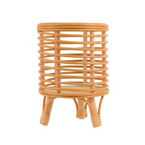 Supporto per piante in <span class=keywords><strong>vimini</strong></span> in Rattan cestini per piante in <span class=keywords><strong>vimini</strong></span> da interni stile Boho fiori cavi espositore per sgabello da pavimento in piedi - Product Image 1