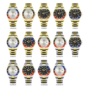 Xoay bezel iik gb861c thời trang sáng tay Analog không thấm nước Thạch anh cổ tay đồng hồ sang trọng thép không gỉ người đàn ông Đồng hồ - Product Image 5