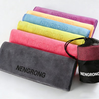 Serviette de sport en microfibre personnalisée à logo, séchage rapide, idéale pour le yoga, la gym, le golf, le fitness, le salon, les activités de plein air