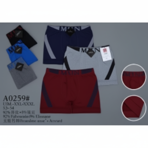 Mutandine da uomo senza cuciture Boxer di media altezza XXL traspirante in fibra di bambù tessuto in seta a vita semplice Bikini - Product Image 1