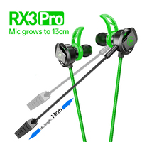 PLEXTONE RX3 PRO Earphone Gaming In-Ear Stereo Bass Berkabel dengan Mikrofon Ganda HiFi untuk PC Laptop dan Ponsel