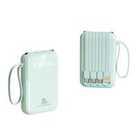 Power Bank Portabel Ultra Tipis 10000mAh Dual USB & Type-C dengan Logo Custom, Cocok untuk Semua Ponsel, Dilengkapi Cetak UV