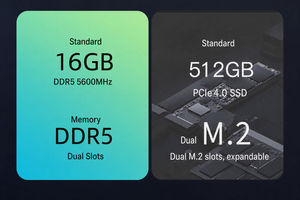 Mini <span class=keywords><strong>PC</strong></span> de bureau Hasee Zhanshen Mini R78S, directement de l'usine, AMD Ryzen 7 8745HS, 16 Go DDR5, 512 Go SSD, WiFi, Windows 11, en stock, neuf. - Product Image 4