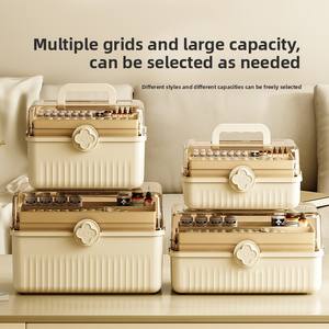 Boîte à pharmacie multicouche au design moderne Pack familial Grande capacité de stockage médical et trousse de premiers soins pour la maison pour les enfants - Product Image 3