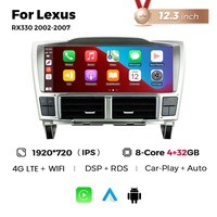 MEKEDE android autoradio lecteur DVD DSP RDS 1920*720 4g LTE pour Lexus RX330 2002-2007