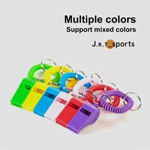 Custom Plastic Professional Football Basketball Whistle Emergency Referee Whistle Sports Referee Whistle Wih A Bracelet