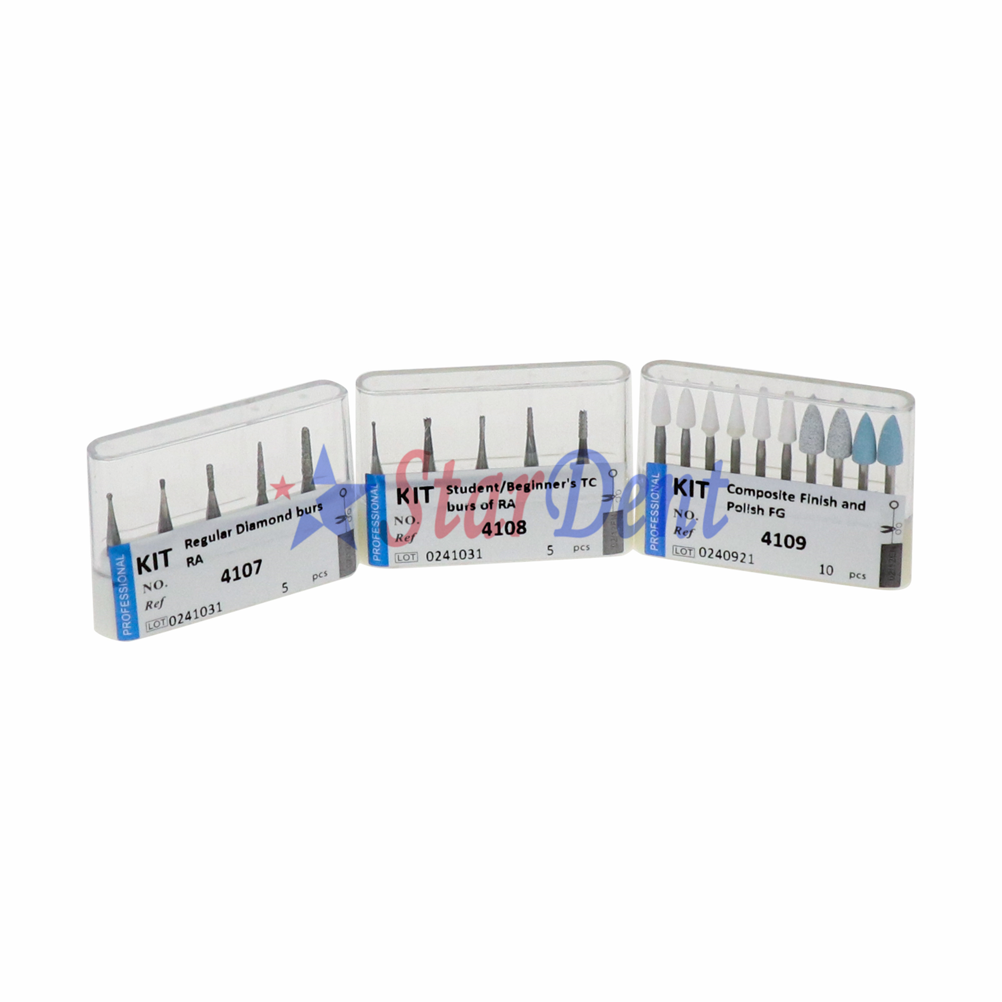 5-Piece Dental Diamond Burs Set For Low-Speed Handpiece - Latch-Type, Great For Beginners 3 thumbnail image