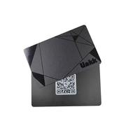 Gran oferta, programa Social de PVC personalizado, tarjeta de visita NFC con punto UV y código QR único, hoja de oro, hoja de plata, tarjeta negra