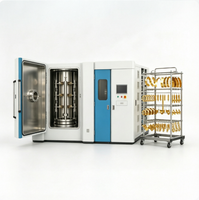 Machine de revêtement sous vide PVD ionique cathodique multi-arc AsiaLink avec pompe et moteur PLC pour acier inoxydable, alliage, plastique, verre, céramique