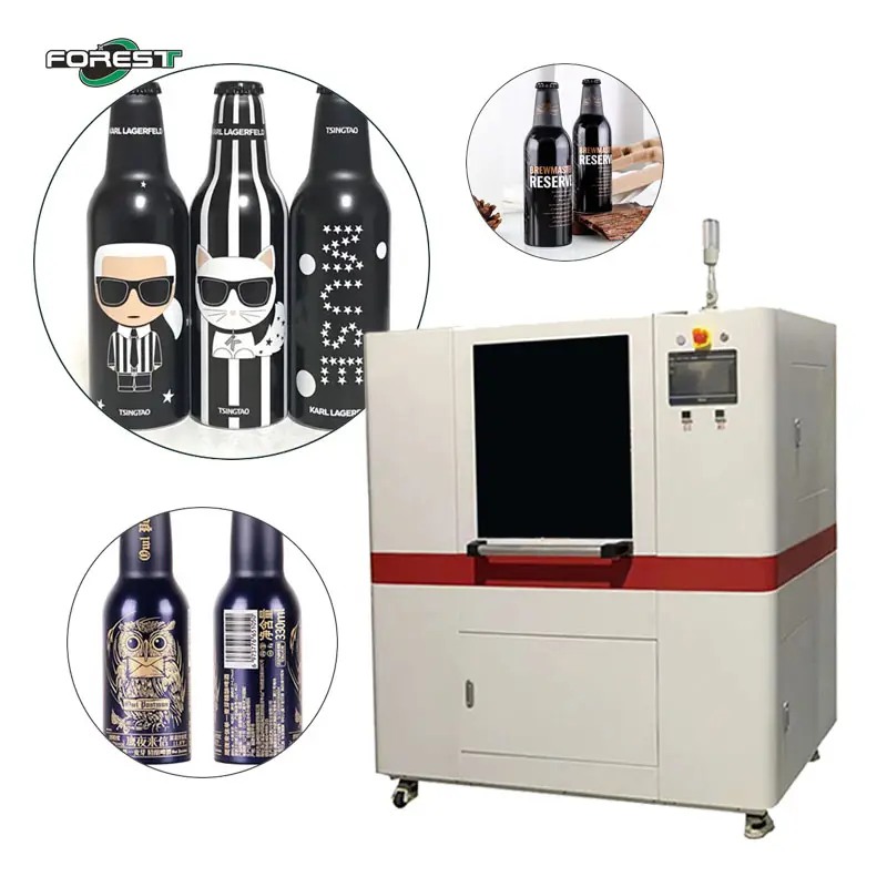 Impresora de inyección de tinta cilíndrica Impresora digital cilíndrica UV Impresora de taza de botella de 360 grados con cabezal de impresión Ricoh G5i