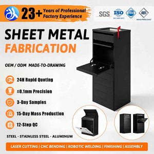 Custom Parcel Delivery Cabinet Home Waterproof Mailbox Outdoor Parcel Letter Box Storage Locker Sheet Metal Fabrication