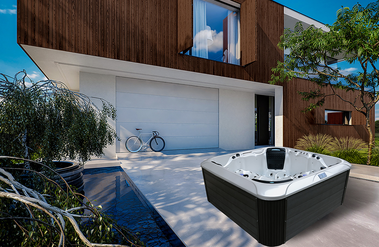 Acrylic Massage Bath Spa Hot Tub With Air Jets Massage For 5 People