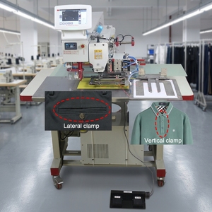 Machine de découpe laser et de couture pour collets de polos, chemises, uniformes, vêtements, pantalons, jeans et poches - Product Image 1