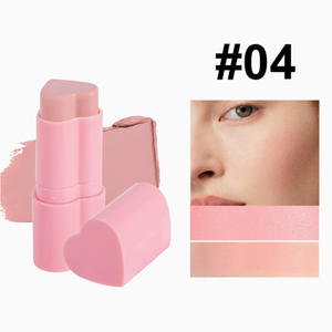 Barra de Colorete en Crema con Forma de Corazón, Barra de Contorno de Alto Brillo, Iluminador Facial, Pigmentos Duraderos que Cambian de Color - Product Image 5