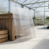 Serre tunnel sèche-linge avec panneaux en polycarbonate de 6 mm (1,22 m x 2,44 m)