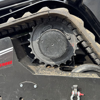 PENGIRIMAN GRATIS China Track Wheel CE/EPA/EURO 5 Mini Skid Steer Loader untuk Dijual Dengan Bucket Trencher Rotary Plow