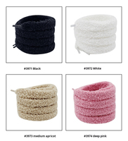 Lacets en polyester personnalisés en gros, doux et moelleux, pour baskets, épais et duveteux, largeur 15 mm, pour chaussures de sport AF/JSB Dunk