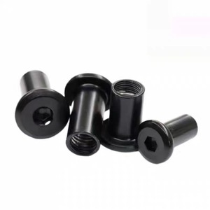 Baiguluo M6 Black Zinc Plated Internal Hex Clamp Nuts Carbon Steel High Strength <b>Fasteners</b> For Standard Applications - Product Image 4