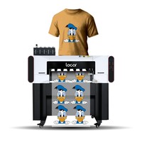 Locor-impresora Dual i3200 Dual XP600 A3 DTF, máquina de impresión de película de transferencia directa de 30cm para camiseta