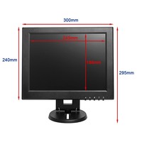 Monitor Sentuh 12.1 Inci HD/VGA/BNC/AV/USB Layar Sentuh Opsional dengan speaker
