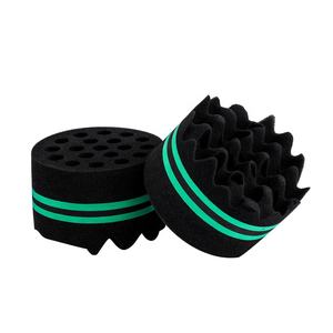 Éponges en forme de vague personnalisées éponge à cheveux torsion <span class=keywords><strong>curl</strong></span> éponge brosse à cheveux twister pour hommes noirs - Product Image 5