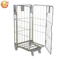 Vente en gros de haute qualité à quatre côtés, à double charnière pliable, chariot à linge en métal pour portail avant