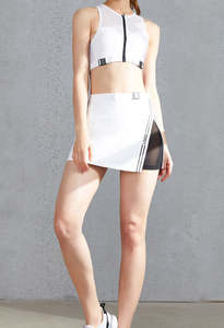 Robe de <span class=keywords><strong>tennis</strong></span> pour filles sexy personnalisée Contrôle du ventre Vêtements de sport Taille réglable Minceur Jupes de <span class=keywords><strong>tennis</strong></span> blanches pour filles pour femmes - Product Image 6