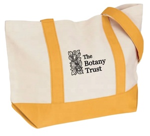 High Quality Custom Logo Advertising Promo <b>Medium</b> Snap Tote <b>Bags</b> - Reusable Cotton Canvas Shopping <b>Bags</b> with Snap Closure - Product Image 4