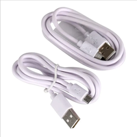 Kabel Data USB Kabel Pengisian Cepat Kabel Data Mikro untuk iPhone 1M 2M Hitam Putih untuk Android