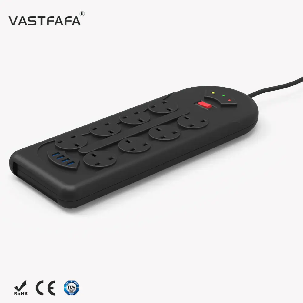 Vastfafa מחיר נמוך תבנית התקן מגן הגבהה מחברים תקע חשמלי עם שקע