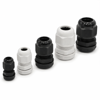 Presse-étoupe en nylon étanche IP68 M12 M16 M20 PA66 Polyamide pour panneau de commande et fixation de câble