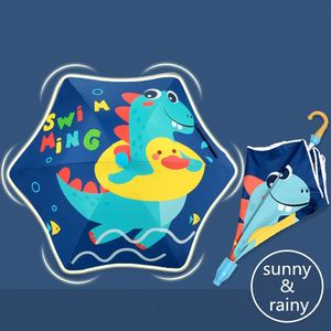 Parapluies pour enfants, parapluies de dessin animé, parapluies pour le soleil et la pluie, petits parapluies pour enfants avec bande réfléchissante - Product Image 2
